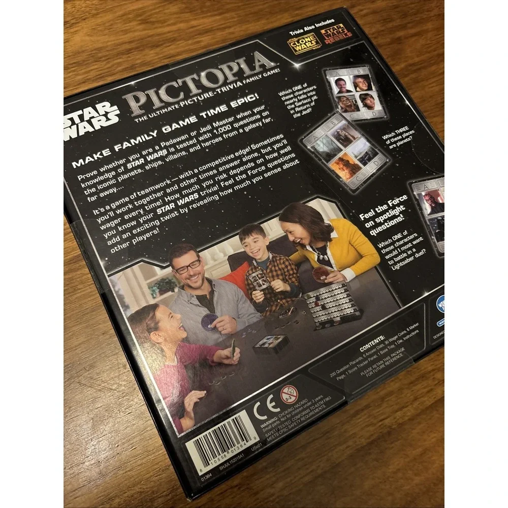 Star Wars Edition Pictopia Trivia Game 1000 Question - New/Never Opened/Sealed‎